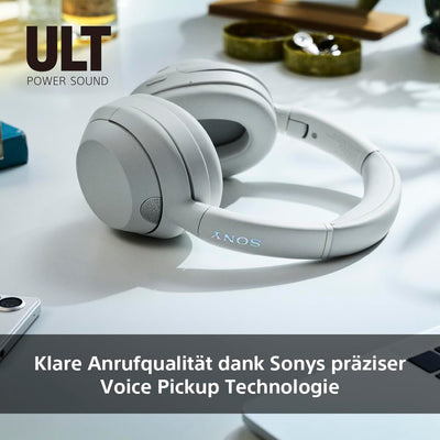 Sony ULT WEAR | Kabellose Bluetooth Kopfhörer mit Noise Cancelling | mit Mikrofon, 30 h Akku, Bass Boost Funktion | Geeignet für Sport, Musikgenuss, Reisen & Arbeit, Schwarz
