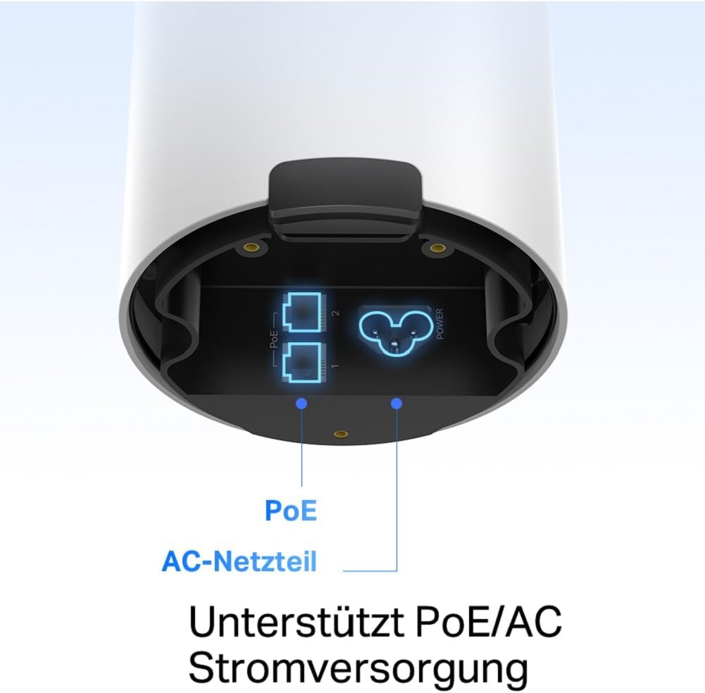 TP-Link Deco X50-Outdoor Wi-Fi 6 Mesh WLAN, AX3000 Dualband Router (2× Gigabit ports, 802.at PoE, Außenbereich, Kompatibel mit allen Deco-Modellen)
