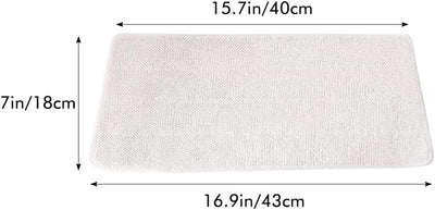 6 Stück Ersatzbezüge Pads für Vileda Steam XXL/PLUS XXL Dampfreiniger, Wiederverwendbar Ersatzbezug Power Pad, Ersatzbezüge für Vileda Steam PLUS XXL Dampfreiniger, Waschbare Ersatzbezüge(weiß)