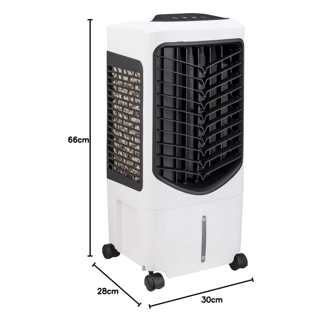 JUNG LIFETIME DAY Klimaanlage Mobil ohne Abluftschlauch, mit Fernbedienung, Timer, 3in1 - Luftkühler, Luftreiniger, Luftbefeuchter, Mobile Ventilator mit Wasserkühlung, Mobiles Klimagerät leise