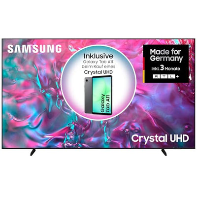 Samsung Crystal UHD 4K DU9079 Fernseher 98 Zoll (249 cm), AI TV mit Gaming-Hub, Motion Xcelerator 120 Hz, Tizen OS, Smart TV, Alexa, Knox Security, 3D Surround Sound & Q-Symphony, KI TV