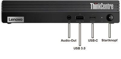 Lenovo ThinkCentre M715q Mini PC Business Office Multimedia Computer mit 3 Jahren Garantie! | AMD Ryzen5 3400GE, 8 Threads, 4 GHz | Vega 11 | 16 GB DDR4 | 512 GB SSD | USB3 | Windows 11 Prof. | 7785