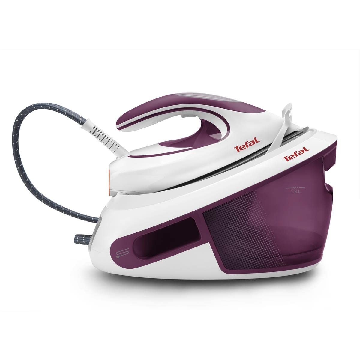 Tefal SV8054 Express Anti-Kalk Dampfbügelstation | 2800W | 6,5-Bar | Anti-Kalk-Kollektor | Optimale Dampf-/Temperaturkombination für alle Stoffarten | Automatische Abschaltung | 1.8 L | 35x21x24cm