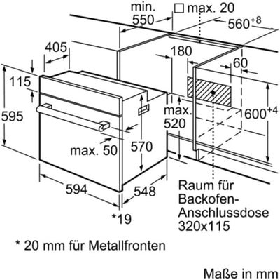 Siemens EQ110KA1Z iQ100 Herd-Glaskeramik-Kochfeld-Kombination (herdgesteuert), 59,4 cm breit, Schnellaufheizung, 3D-Heißluft Plus Backen auf 3 Ebenen