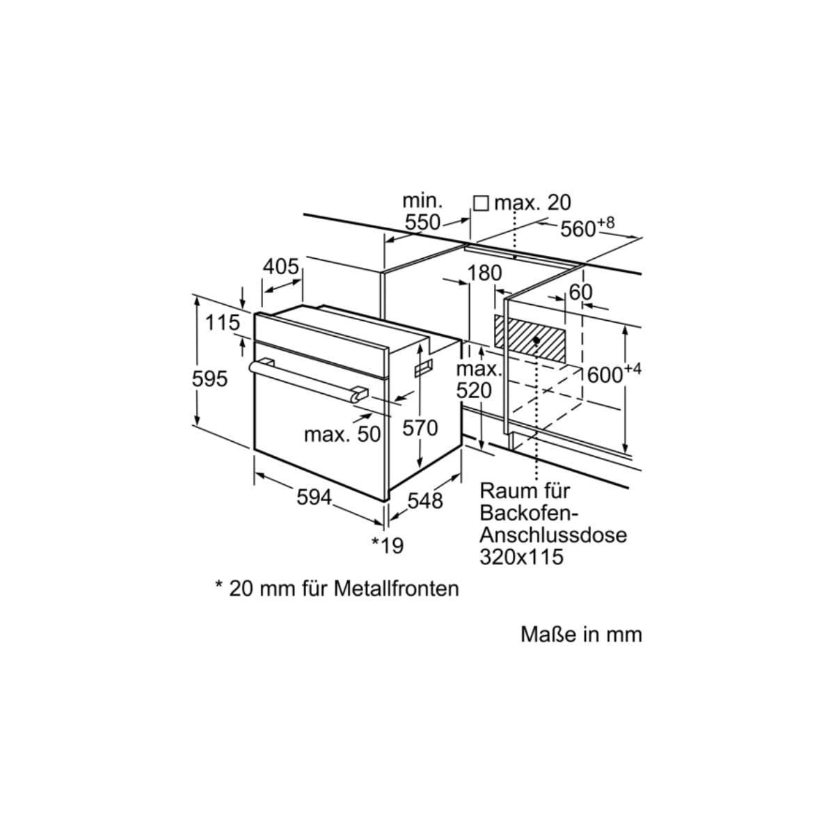 Siemens EQ110KA1Z iQ100 Herd-Glaskeramik-Kochfeld-Kombination (herdgesteuert), 59,4 cm breit, Schnellaufheizung, 3D-Heißluft Plus Backen auf 3 Ebenen