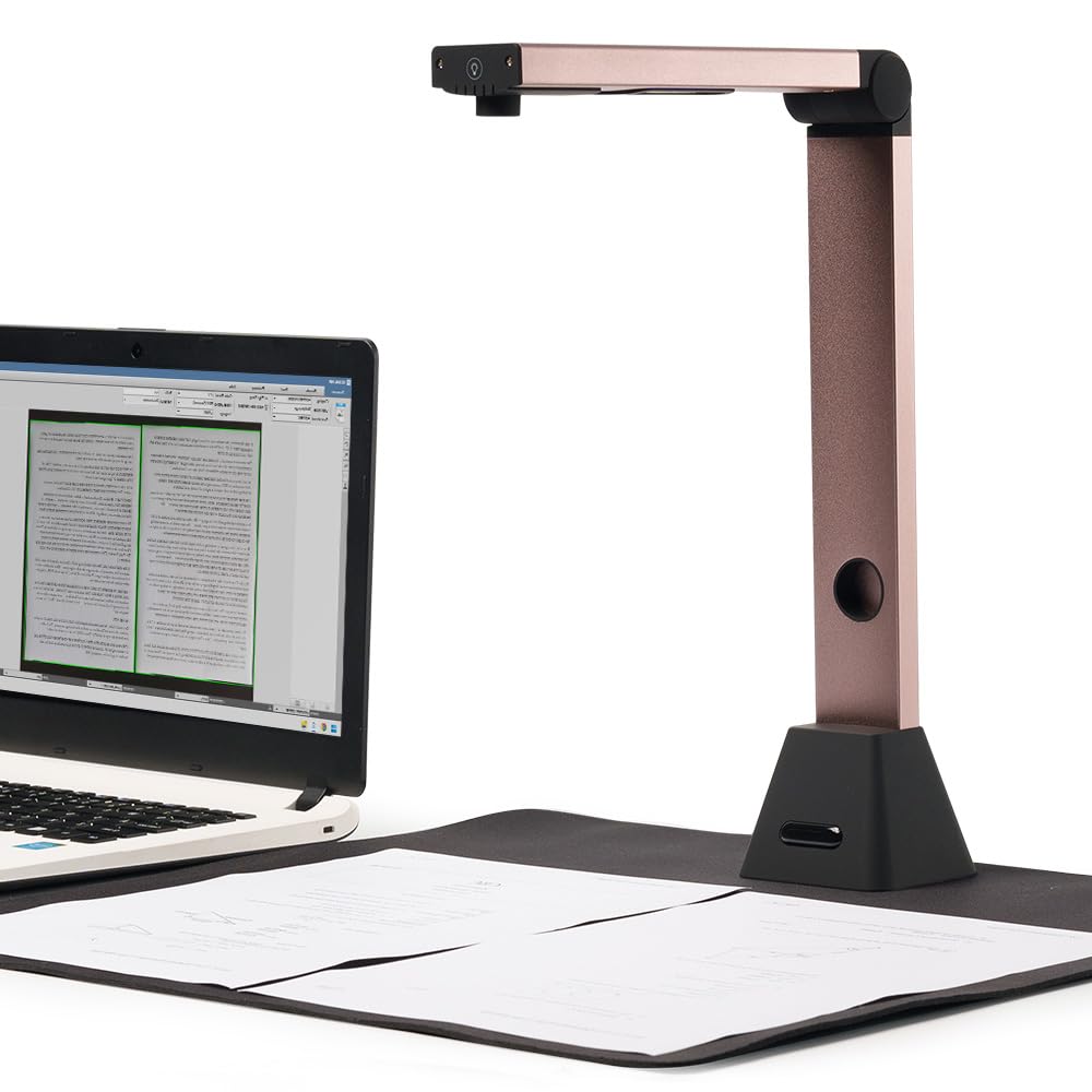 Venkillian Dokumentenscanner Kamera USB 8MP: A3 Buchscanner OCR tragbar für Lehrer | Flachbett Scanner Visualizer für Schule Dokumentenkamera | Scanner Dokumentenscanner mobil