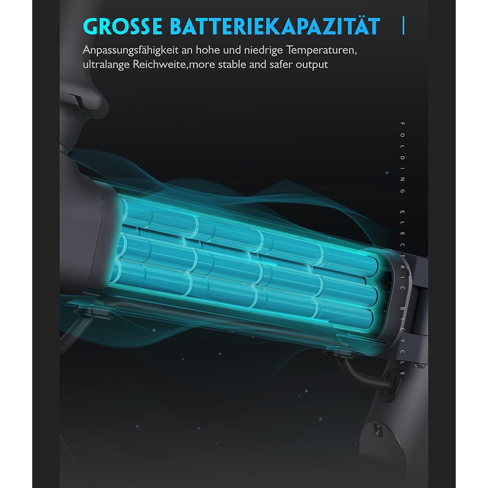 nakxus 20F220 E-Bike, Elektrofahrrad 20'' Drehmomentsensor, Magnesiumlegierung Ultraleichtes E-Bike mit 36V 12.8Ah Lithium Akku für große Reichweite bis zu 100KM, EU-konformes Klapprad mit App