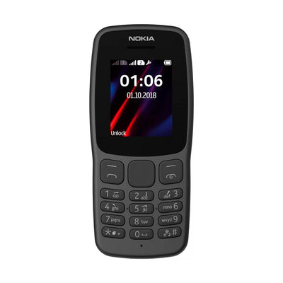 Nokia 106 (2018) 4G Schwarz (Black) Dual-SIM