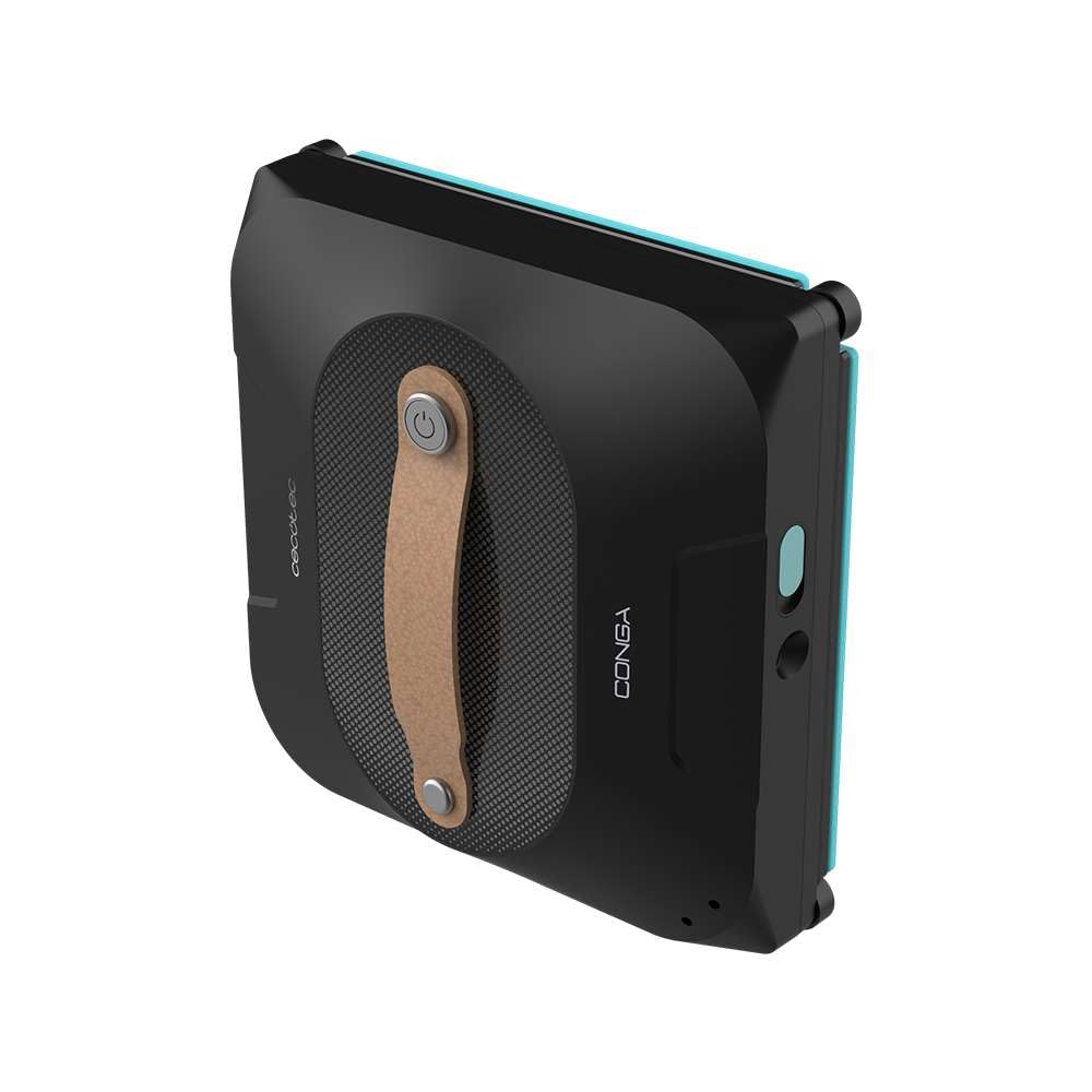 Cecotec Robot Fensterreiniger Conga Windroid 1390 Double Spray Connected 3in1; Sprüht, reinigt und trocknet, Doppelspray, APP, Fernbedienung, 8Modi, Aktionsradius 7,5m, Sicherheitskordel, Reinigungsse