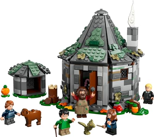 LEGO Harry Potter Hagrids Hütte: EIN unerwarteter Besuch Set mit 5 Mini-Figuren und 2 Tierfiguren, Geschenk für 8-jährige Mädchen, Jungs und Kinder, magisches Abenteuer-Spielzeug, Fantasy Set 76428
