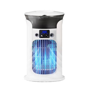 Mobile Klimaanlage Mini Klimagerät, Luftkühler mit 800ml Wassetank Verdunstungskühlung, Kleine Klimaanlage, Air Conditioner Portable, Mobile Klimagerät ohne Abluftschlauch Leise (Weiß)