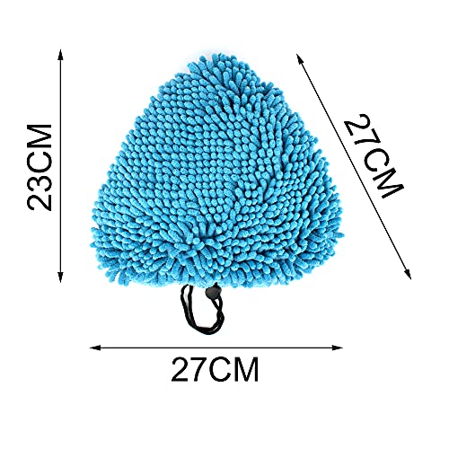 TaylorHe Dampfreiniger Tücher Waschbare Strapazierfähige Ersatztücher Dampfbesen, 6er Pack (3 x Mikrofaser, 3 x Korallen Mikrofaser) Ersatzpads für Dampfreiniger mit dreieckigem Boden