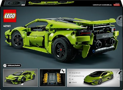 LEGO 42161 Technic Lamborghini Huracán Tecnica Spielzeugauto-Modellbausatz, Rennwagen-Bauset für Kinder, Jungen, Mädchen und Motorsport-Fans, Auto-Geschenk zum Sammeln