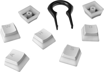 HyperX Pudding Keycaps – Vollständiger Tastensatz – PBT – {Weiß} – English (US) Layout – 104 Key, Hintergrundbeleuchtet, OEM Profil