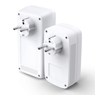 TP-Link WLAN Powerline Adapter Set TL-WPA8631P KIT(Dualband 1200Mbit/s, AV1300 , Steckdose, Wifi Clone, MU-MIMO, 4 Gigabit Ports, Plug&Play, ideal für HD-Streaming, App Kontrolle)weiß