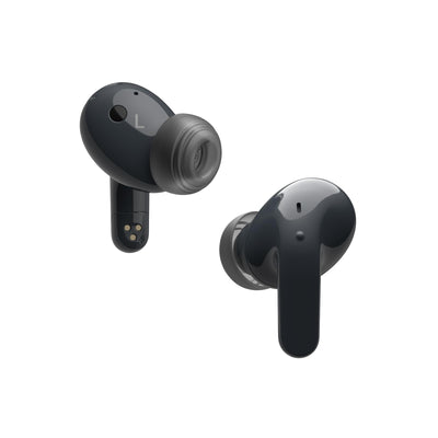 LG TONE Free DT90Q In-Ear Bluetooth Kopfhörer mit Dolby Atmos-Sound, MERIDIAN-Technologie, ANC (Active Noise Cancellation), Uvnano & IPX4-Spritzwasserschutz - Schwarz