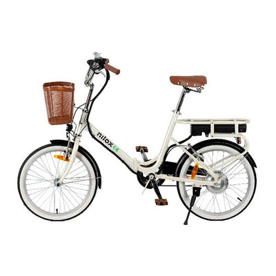 Nilox E-Bike J1 Plus, Klappbares Elektrofahrrad mit Tretunterstützung, 40 km Reichweite, bis zu 25 km/h, High-Speed-Antrieb 250 W, 36 V 7,5 Ah Lithium-Akku, 20" Räder, Ergonomischer Sattel