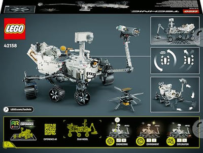 LEGO 42158 Technic NASA Mars-Rover Perserverance Weltraum Spielzeug Set mit AR-App, Wissenschafts-Spielzeug zum Bauen für Mädchen und Jungen ab 10 Jahren