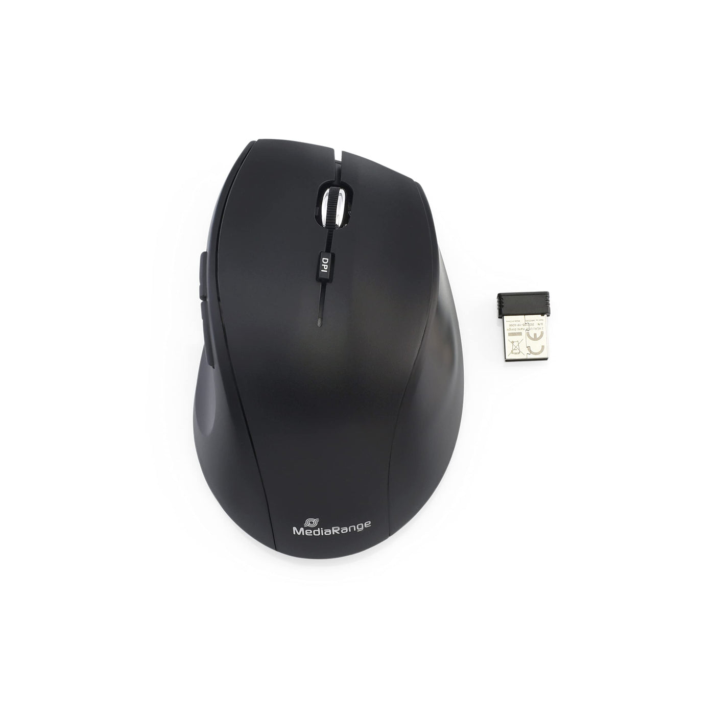 MediaRange Funk-Tastatur- und Maus-Set, Highline Serie, QWERTZ, schwarz/silber