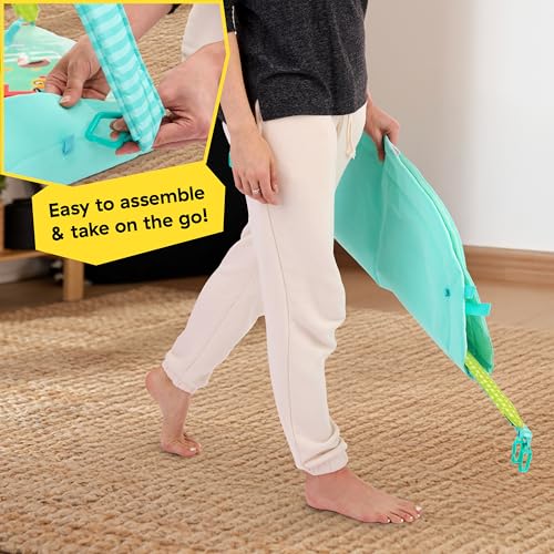 Baby Einstein Farm Explorers 4-in-1 Kickin' Tunes Musical Meadow Musik- & Sprachentdeckungs-Spielbogen, Spielmatte mit Kick-Piano, ab 0 Monaten