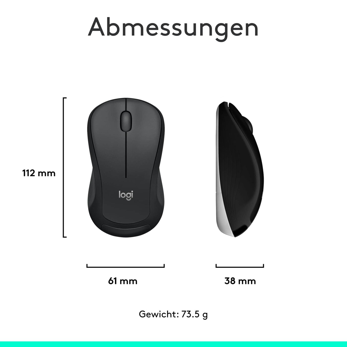 Logitech MK540 Advanced Kabellose Tastatur und Maus Combo für Windows, 2,4 GHz Unifying USB-Empfänger, Sondertasten, 3 Jahre Batterielaufzeit, Für PC, Laptop, QWERTZ-Layout - Schwarz
