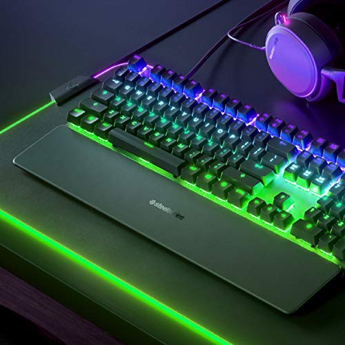 SteelSeries Apex 7 - Mechanische Gaming-Tastatur – OLED Smart Display – Rot Schalter – Deutsches (QWERTZ) Layout - Standard