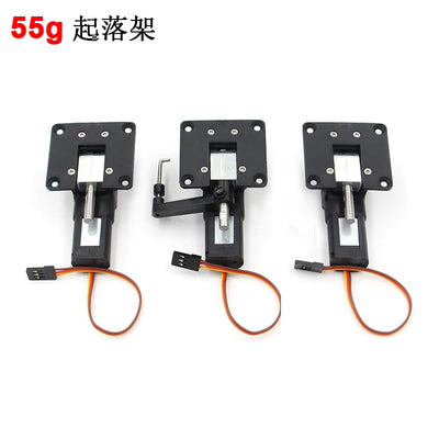 SPARKHOBBY 5KG 55g Elektrisches Einziehfahrwerk mit Metallblocklenkung für RC 3-5kg FPV Starrflügler Drohnenflugzeug (1 Satz 3 Stück)