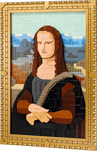 LEGO Art Mona Lisa, Set für Erwachsene, Gemälde von Leonardo da Vinci zum Aufhängen, kreative Aktivität für Männer und Frauen, Geschenk für Kunstliebhaber, italienische Renaissance Kunst 31213
