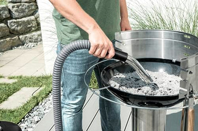 Kärcher AD 2 Aschesauger und Trockensauger perfekt für die Kaminreinigung und Pelletofen Reinigung (mit Filterreinigung, 14-Liter-Metallbehälter, Reinigung ohne Schmutzkontakt), Schwarz
