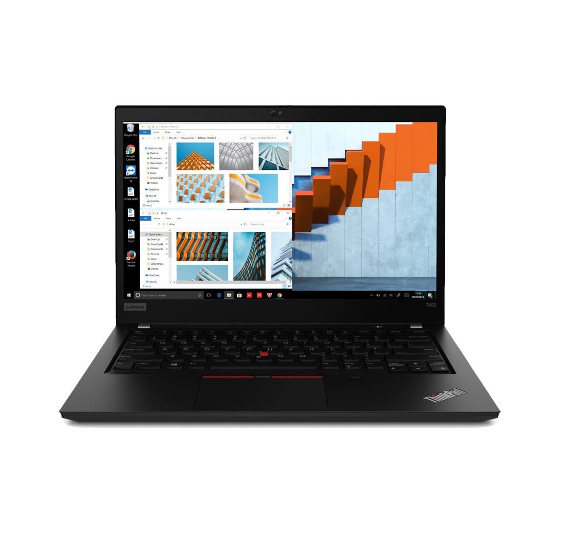 Lenovo ThinkPad T490 14 Zoll 1920x1080 Full HD Intel Core i5 8365U 256GB SSD Festplatte 8GB Speicher Windows 11 Pro Webcam Notebook Laptop (Generalüberholt)