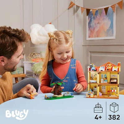 LEGO Bluey: Bluey's Family House Toy - Modular Playset with Multiple Rooms, a Garden, 4 Minifigures & Fun Accessories - Birthday Gift for 4+ Year Old Girls & Boys or TV Show Fans - 11203