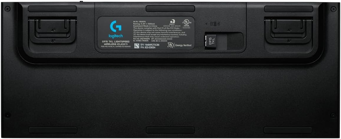 Logitech G915 LIGHTSPEED TKL Tenkeyless kabellose mechanische Gaming-Tastatur, Taktiler GL-Tasten-Switch, LIGHTSYNC RGB, Ultraschlankes Design, 40+ Stunden Akkulaufzeit, Deutsches QWERTZ-Layout-Carbon