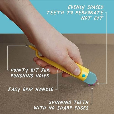 Makedo - Konstruktionsspielzeuge für Pappe, Kinderspiele ab 5, Mint-Lernspielzeug, perfekt für das kreative Spielen zu Hause - 126-teiliger Werkzeugsatz - Discover Packung