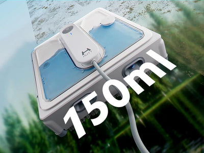 HUTT W9 Fensterputzroboter mit 150ml Panorama-Tank (3800Pa Saugleistung, Kanten- und Hinderniserkennung, Für Glas, Fliesen, Wintergärten, Spiegel etc, 13 Sensoren, Sicherungsseil, 4X Reinigungstuch)