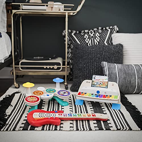 Baby Einstein, Together in Tune, Connected Magic Touch, Holz Schlagzeug, Musikinstrumente, 4 Spielmodi und 10 Melodien, Lautstärkeregler, Holzspielzeug für Kinder, ab 12 monat