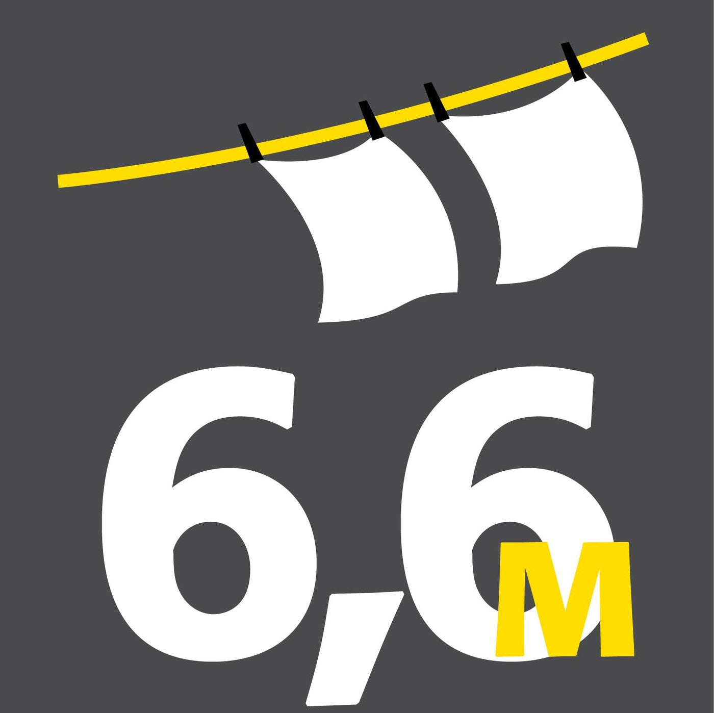 JUWEL Wäschetrockner Ruck Zuck 100 (Trockenlänge 6,6 m, Wandtrockner ausziehbar, Breite 100 cm, max. Belastbarkeit 20 kg) 40132, Silber