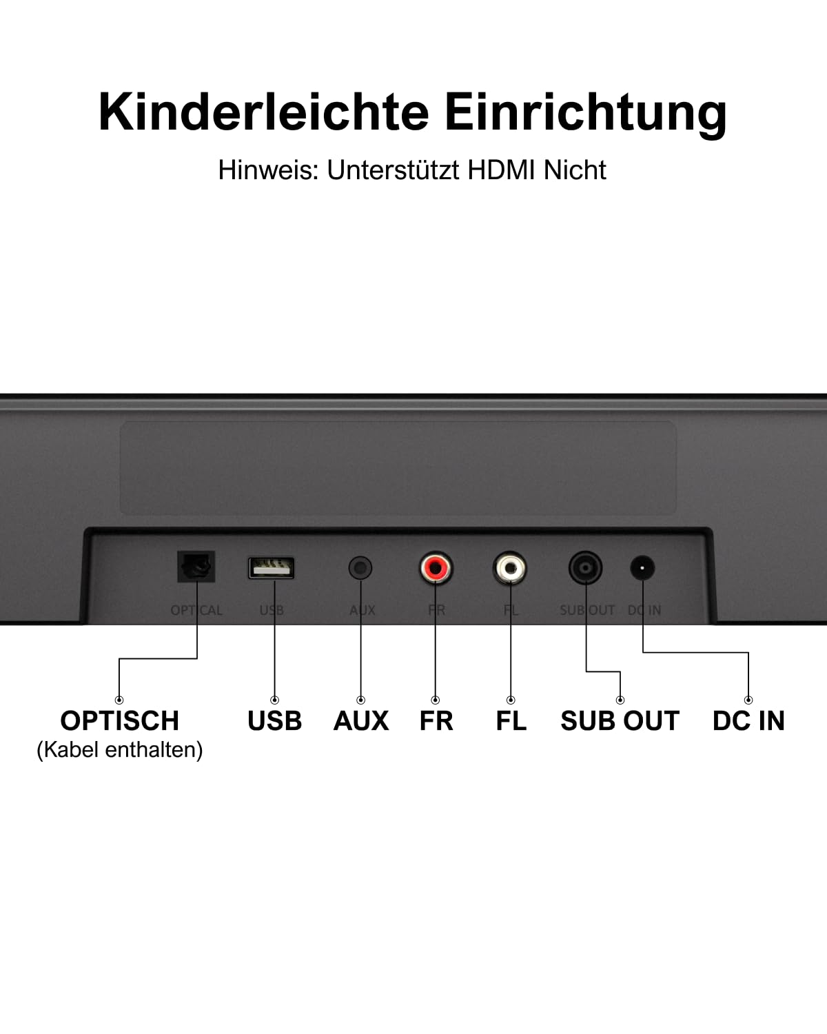 ULTIMEA 7.1ch Soundbar für TV Geräte, Surround Sound System für Heimkino mit App Steuerung, Soundbar mit Subwoofer, 4 Surround Lautsprechern, Soundsystem mit verstellbarem EQ, Bluetooth 5.3, Aura A40
