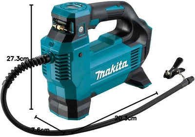Makita DMP181Z Akku-Kompressor 11,1 bar 18V (ohne Akku, ohne Ladegerät), Petrol