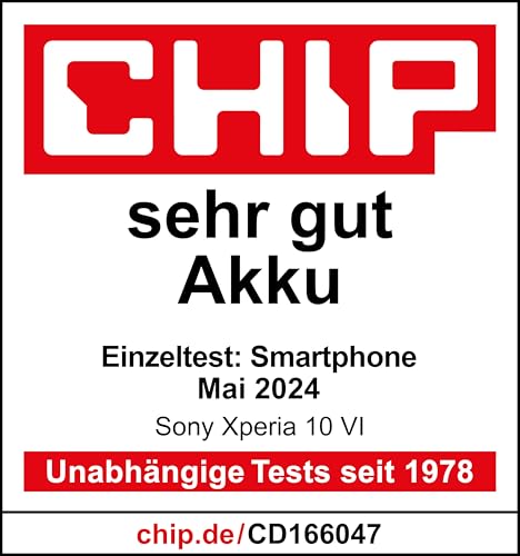 Sony Xperia 10 VI (5.000 mAh Akku, 6,1 Zoll 21:9 OLED, DREI optische Brennweiten, Leicht und kompakt, 3,5mm Audio, Android 14, IP65/68, Dual SIM, schwarz, 24+12 Monate Garantie [Amazon Exklusiv]