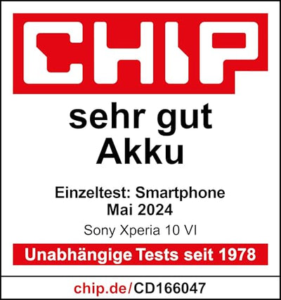 Sony Xperia 10 VI (5.000 mAh Akku, 6,1 Zoll 21:9 OLED, DREI optische Brennweiten, Leicht und kompakt, 3,5mm Audio, Android 14, IP65/68, Dual SIM, schwarz, 24+12 Monate Garantie [Amazon Exklusiv]