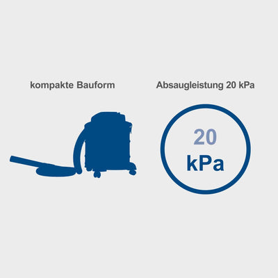 Scheppach AVC20 Aschesauger für Kamin - mit Filterreinigungsfunktion Ruß Staubsauger Kaminsauger Aschestaubsauger Kaminstaubsauger - für Grill Ofen | 20L Metallbehälter | 1200W Leistung