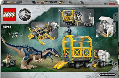 LEGO Jurassic World Dinosaurier-Missionen: Allosaurus-Transporter, Dino-Spielset, Geschenkidee für Kinder mit den Minifiguren Kenji, Darius und Yaz, für Jungen und Mädchen ab 8 Jahren 76966