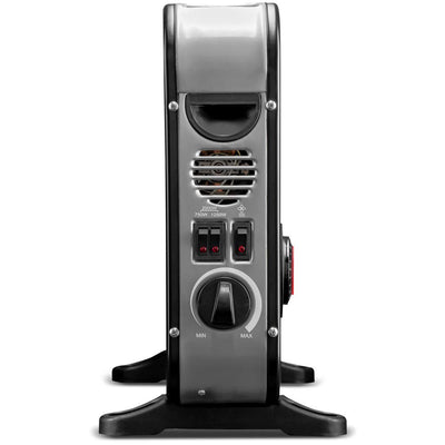 TROTEC Heizkörper elektro TCH 25 E – Heizleistung 750 W / 1250 W / 2000 W – Konvektor mobil, schwarz