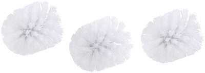 BadeStern Klobürste: WC-Bürste mit Edelstahl-Stiel und 3 Aufsätzen mit Ø 7 cm, weiß (Toilettenbürste 7 cm Durchmesser, WC Bürste 7 cm Durchmesser, Ersatzbürstenkopf)