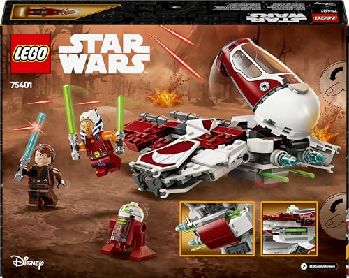 LEGO Star Wars 75401 Ahsokas Jedi Interceptor, Sternenjäger für Fans von The Clone Wars, Ahsoka Tano & Anakin Skywalker Minifiguren, mit Lichtschwertern und R7-A7, für Jungen und Mädchen ab 8 Jahren