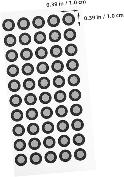 MOLUCKFU 5 Blatt Scanner Reflexfolienaufkleber 3D Scanner Zubehör 3D Scan Marker 3D Scan Referenzpunkte Scan Markierungsaufkleber Scanner Markierungspunkte Für Das Haustier