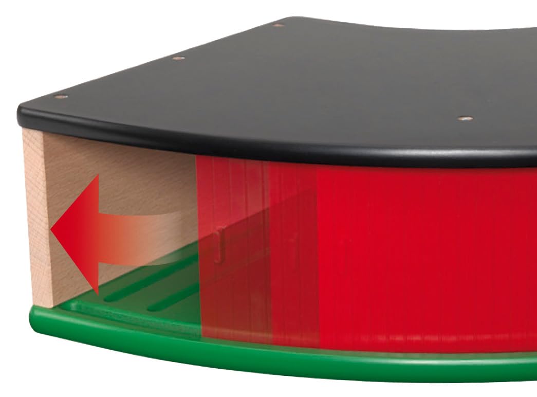 BRIO World 33736 Großer Ringlokschuppen mit Drehscheibe - Zubehör Holzeisenbahn - Kleinkinderspielzeug empfohlen ab 3 Jahren