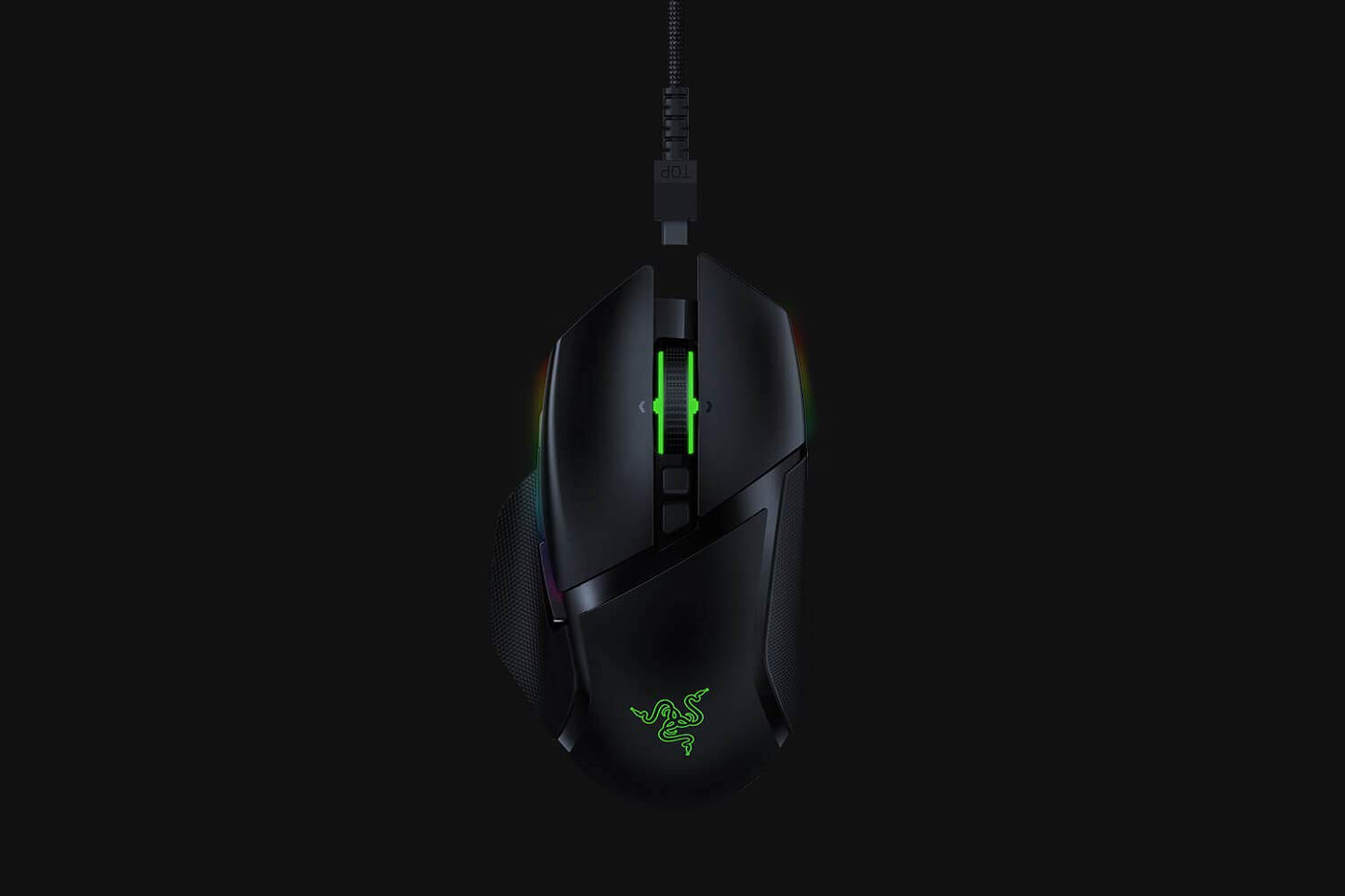 Razer Basilisk Ultimate - Kabellose Gaming Maus mit 11 programmierbaren Tasten (Wireless HyperSpeed Technologie, optischer Fokus+ Sensor + Switches, Chroma RGB Beleuchtung) mit Ladestation