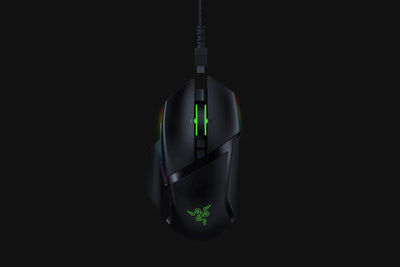 Razer Basilisk Ultimate - Kabellose Gaming Maus mit 11 programmierbaren Tasten (Wireless HyperSpeed Technologie, optischer Fokus+ Sensor + Switches, Chroma RGB Beleuchtung) mit Ladestation