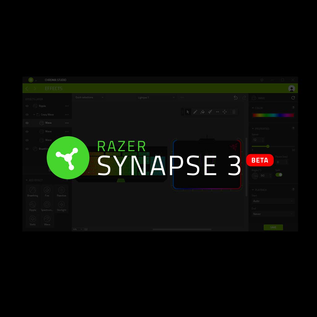 Razer Tartarus V2 - Gaming Keypad (Gamepad mit mecha-membranen Tasten, 32 programmierbare Tasten, 8-Wege Thumbpad, Handballenauflage, Hypershift, RGB Chroma Beleuchtung) Schwarz